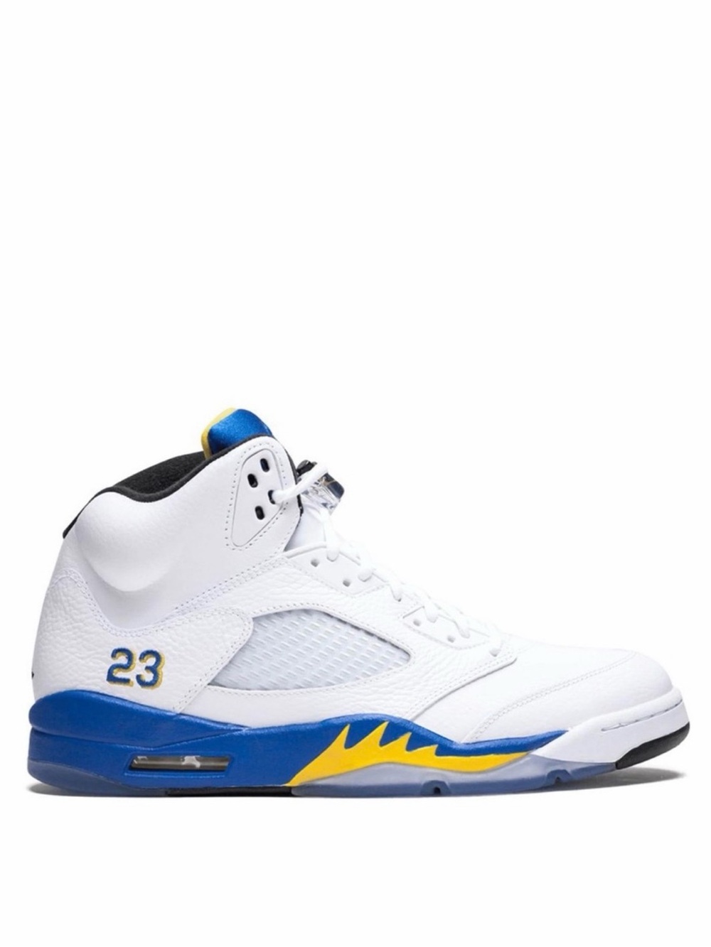 Air Jordan 5 "Laney" Sneaker 5Y/7W | Jordan High Top Sneaker Blue Yellow White